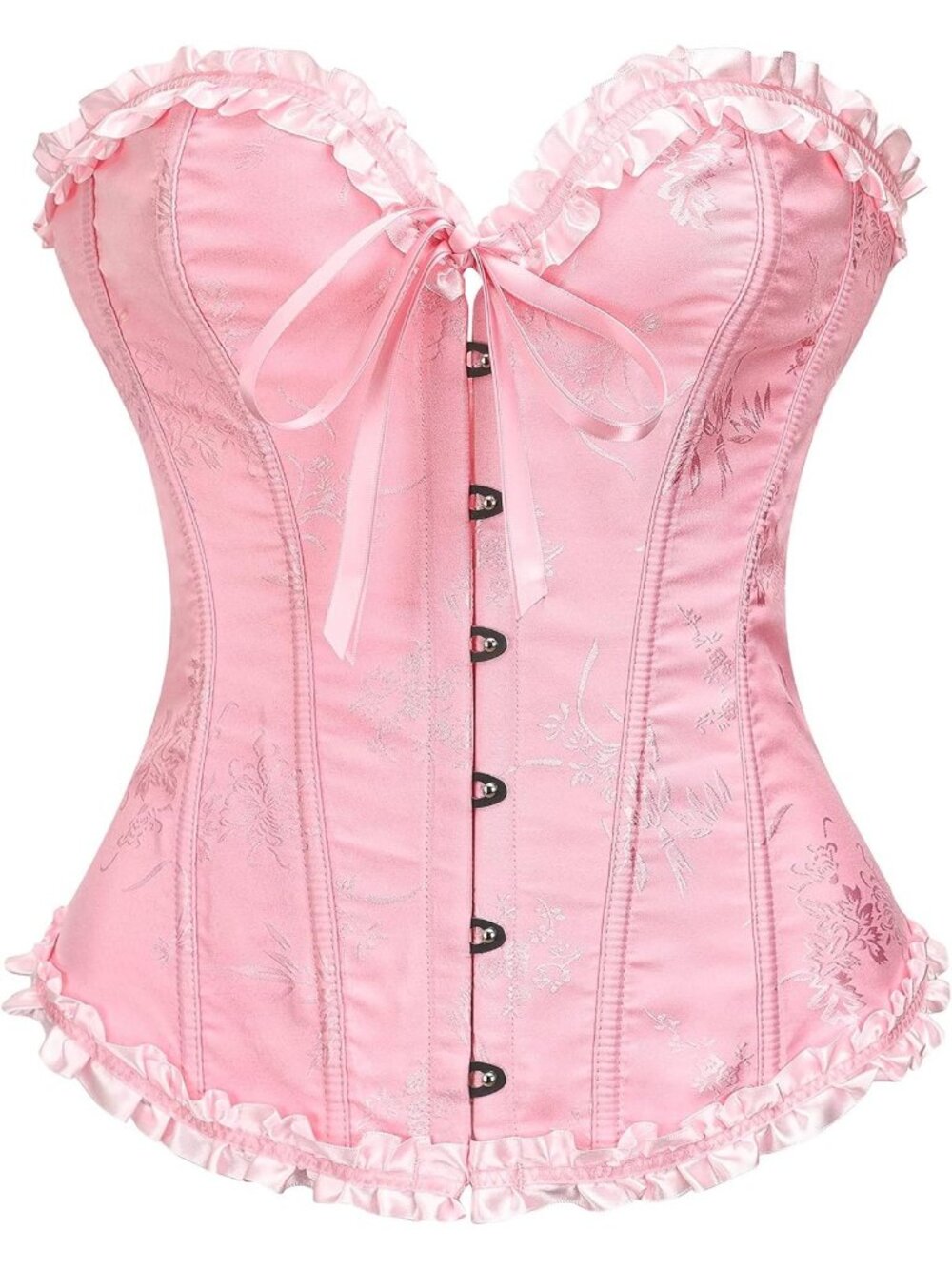Women's  Pink Bustier Shapewear Lingerie Halloween Waist Push Up Corset Tops